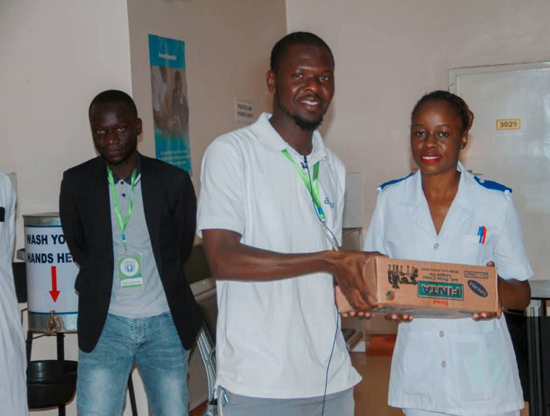 Team at a hospital donation